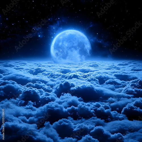 Blue Moon Illuminates the N...