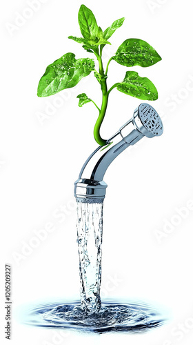 Green Plant Grows from a Fa...
