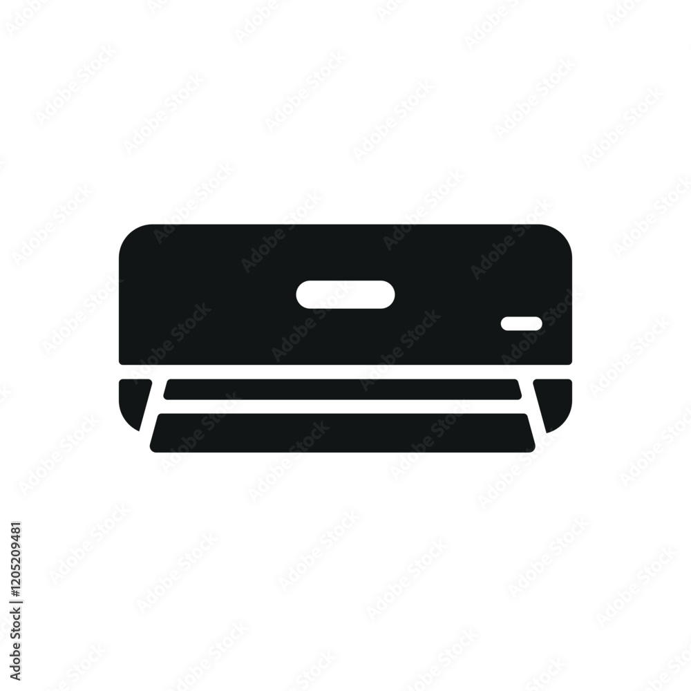 Air conditioner icon with a sleek and modern design, perfect for enhancing home appliance, cooling, or technology-themed projects Air conditioner icon with a sleek and modern design, perfect for enhancing home appliance, cooling, or technology-themed projects