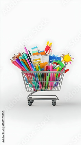 Shopping Cart Filled with C...