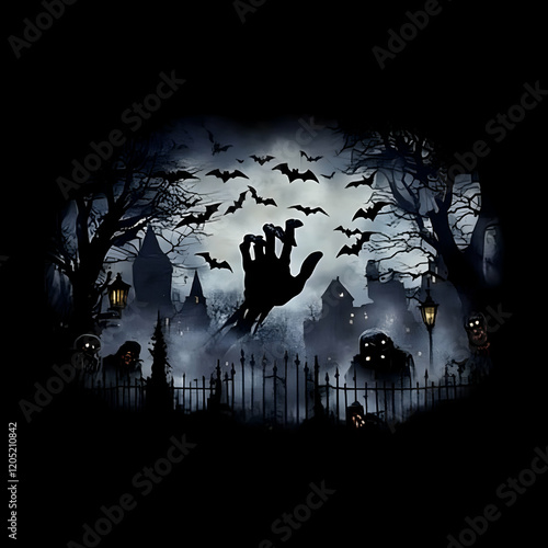Spooky Halloween Illustrati...