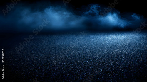Dark Empty Asphalt Road wit...