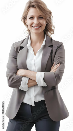 Confident Businesswoman Sta...