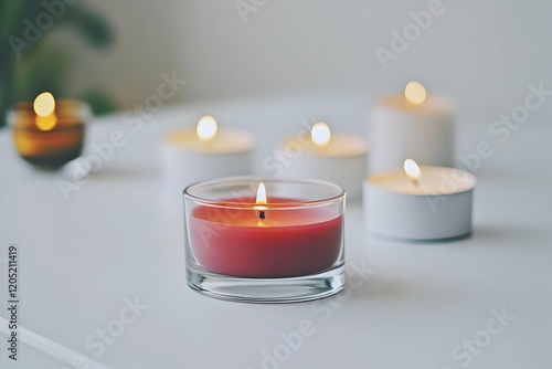 A Pink Scented Candle Burns...