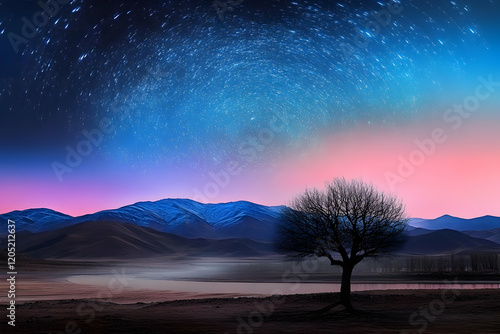 Starry Night Sky Illuminate...
