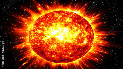Blazing Star Emits Intense ...