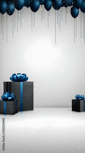 Gift Boxes Decorated with B...