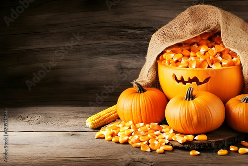 Pumpkins, Corn Kernels, and...