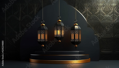 Ramadan Kareem background and banner design.