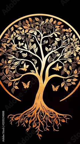 Golden Tree of Life Illustr...