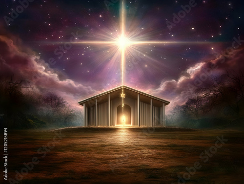 A Bright Light Shines Down ...
