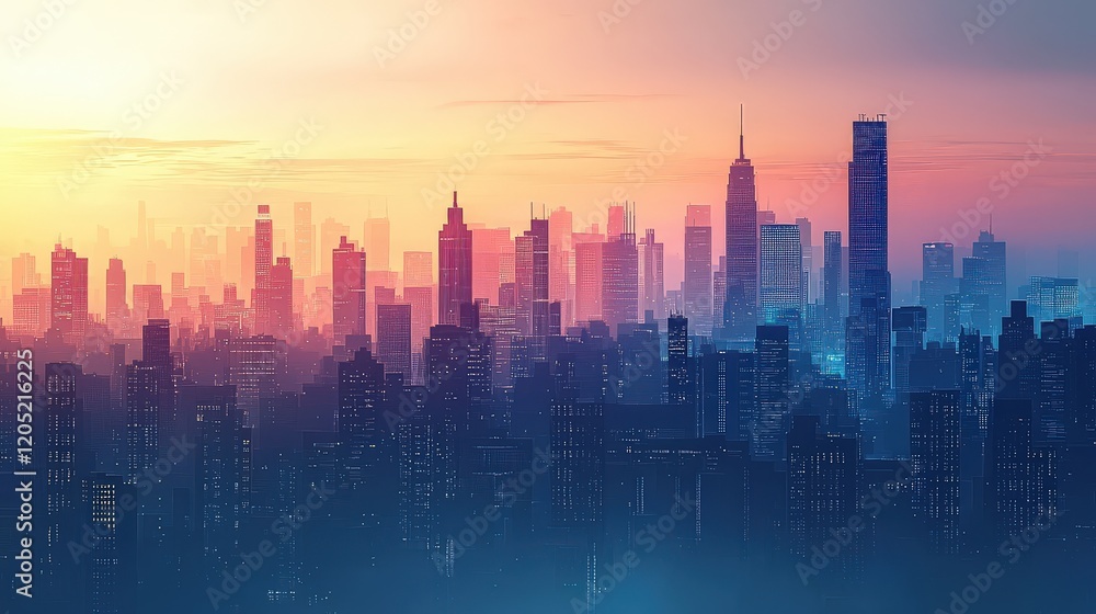 A city skyline with smart infrastructure powered by AI, representing the future of urban development and technological innovation. A city skyline with smart infrastructure powered by AI, representing the future of urban development and technological innovation.
