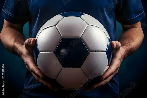 Athlete Holds Soccer Ball S...