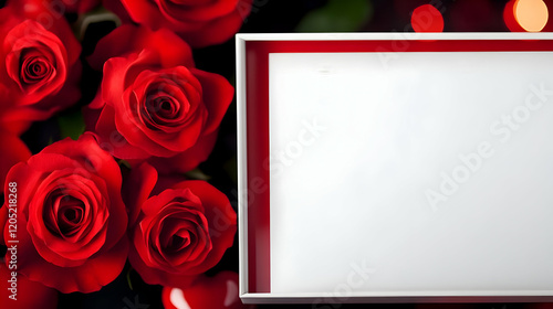 Red Roses Bouquet and White...