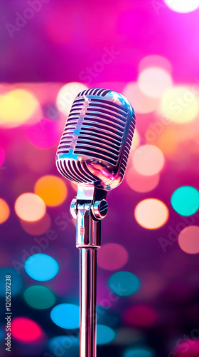 Retro Microphone Stands Tal...