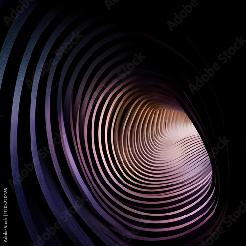 Abstract 3D Tunnel Creates ...