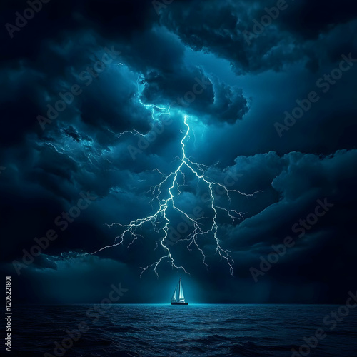 Sailboat Sailing Through a ...