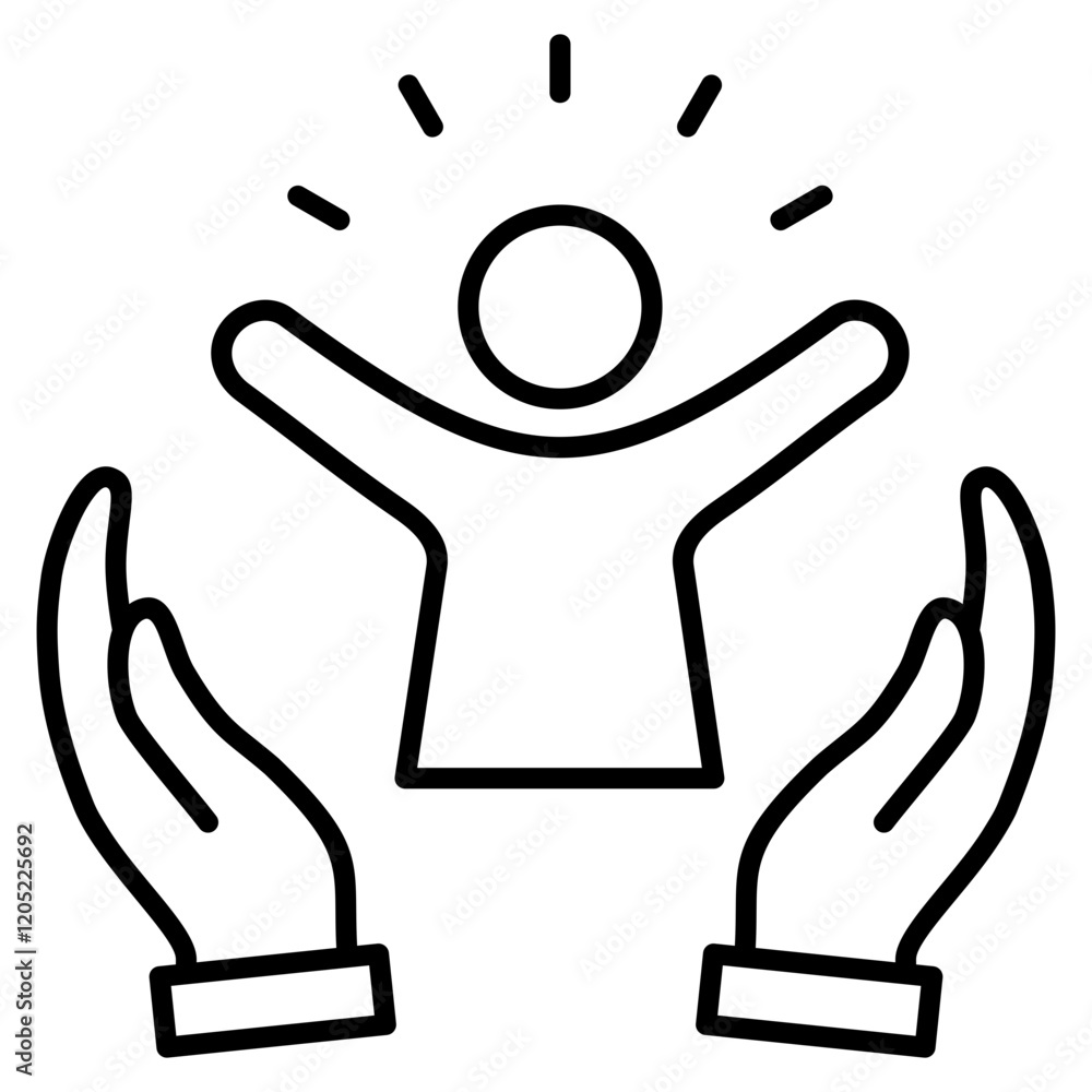 Fototapeta premium employee empowerment Icon