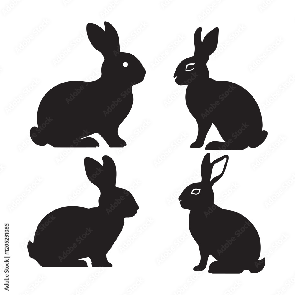 Fototapeta premium set of rabbits