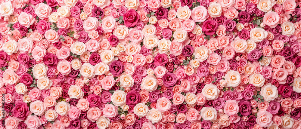 Fototapeta premium Beautiful Arrangement of Pink and Red Roses