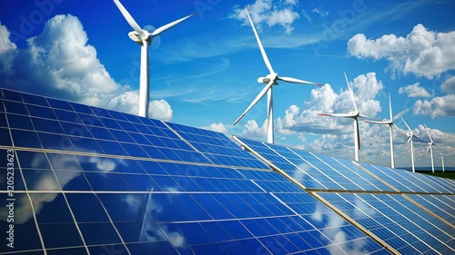 The Solar Panels and Turbines