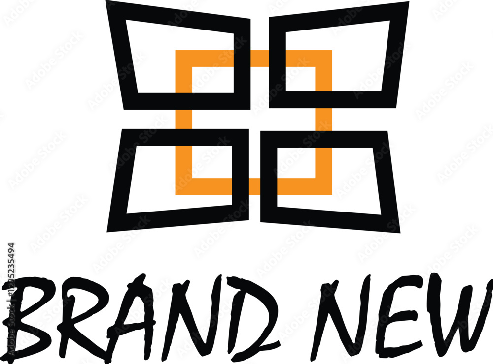 Obraz premium rectangle logo design 