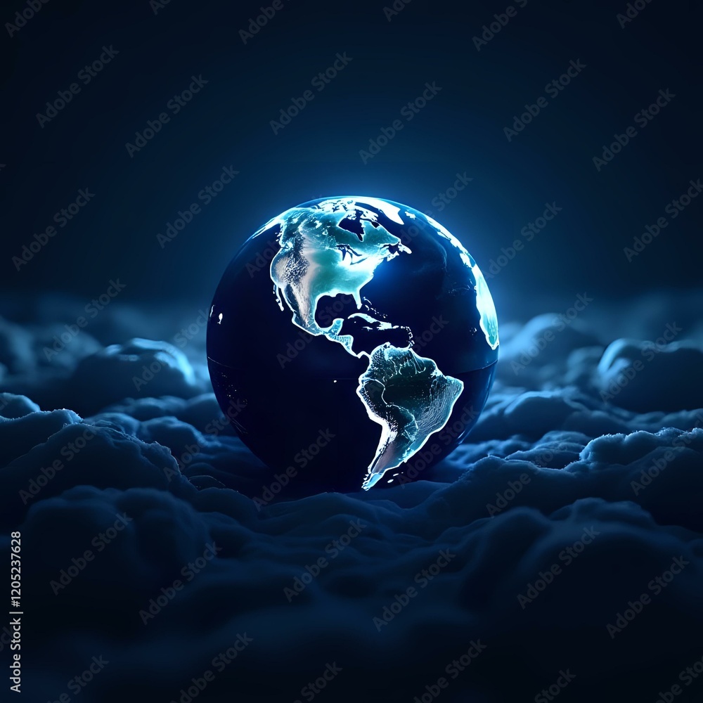 Obraz premium Earth at Night 