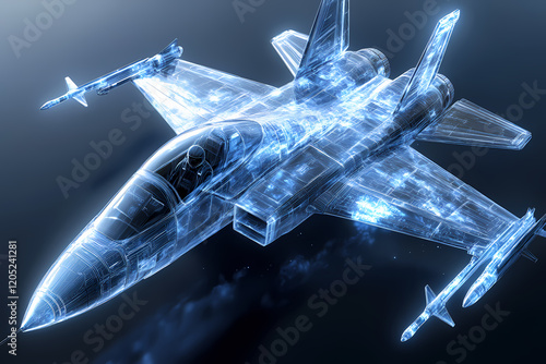 pilot navigating a radiant holographic aircraft through a virtual galaxy
