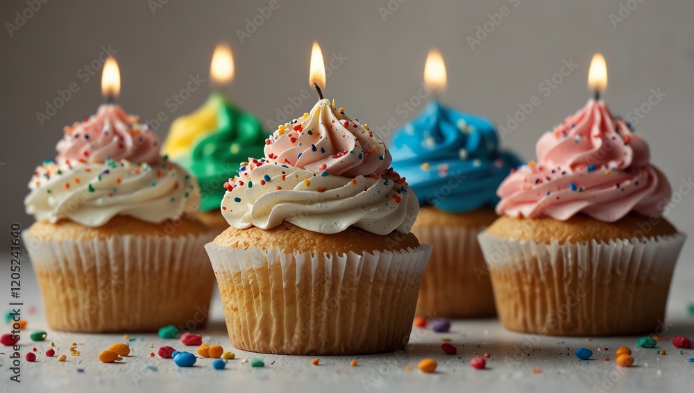 cupcake with candle