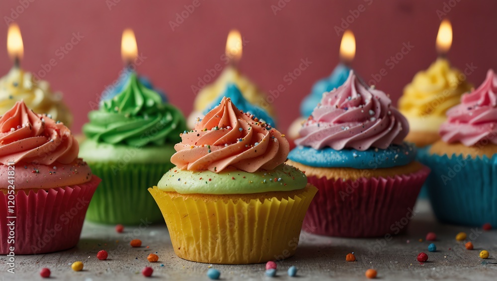 cupcake with candle