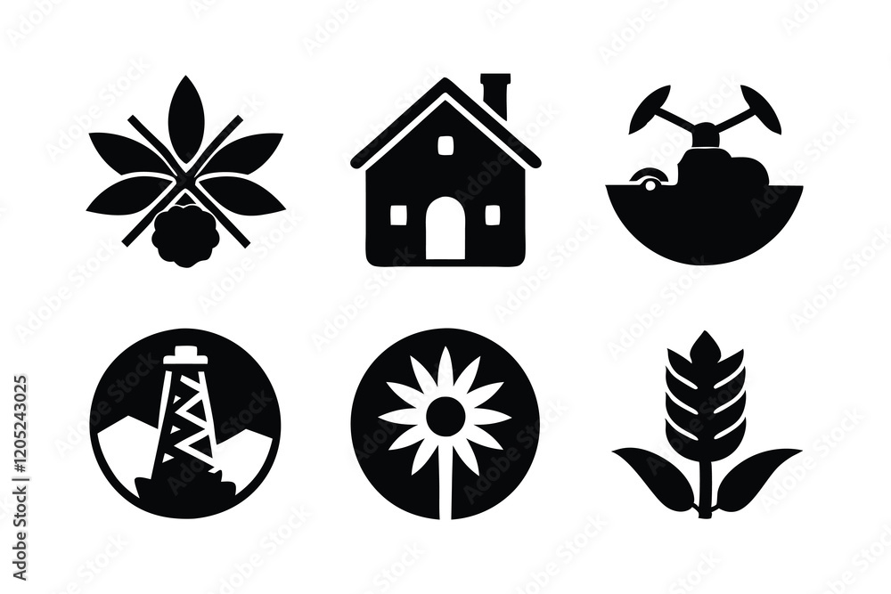 Agro logo icon vector art illustration Agro logo icon vector art illustration