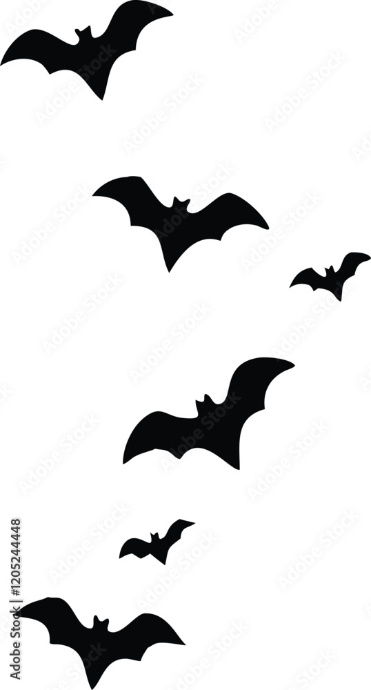 Halloween bat on white background Vector illustration Halloween bat on white background Vector illustration