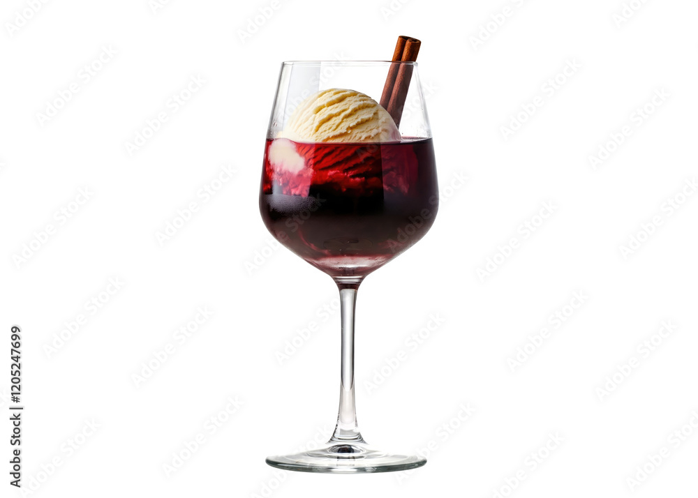 red wine ice cream vanilla signature drink red wine ice cream vanilla signature drink