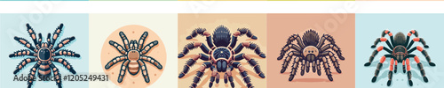 Spider vector collection