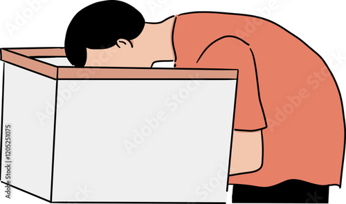 election writing ballot illustration