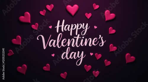 Valentine's Day vector illustration with a red heart shape, perfect for romantic greeting cards and holiday decorations