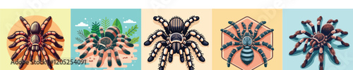 Spider vector collection
