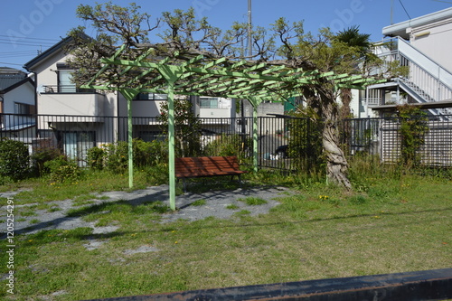 公園のベンチ