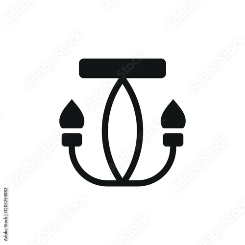 Chandeliers icon vector design templates simple and modern