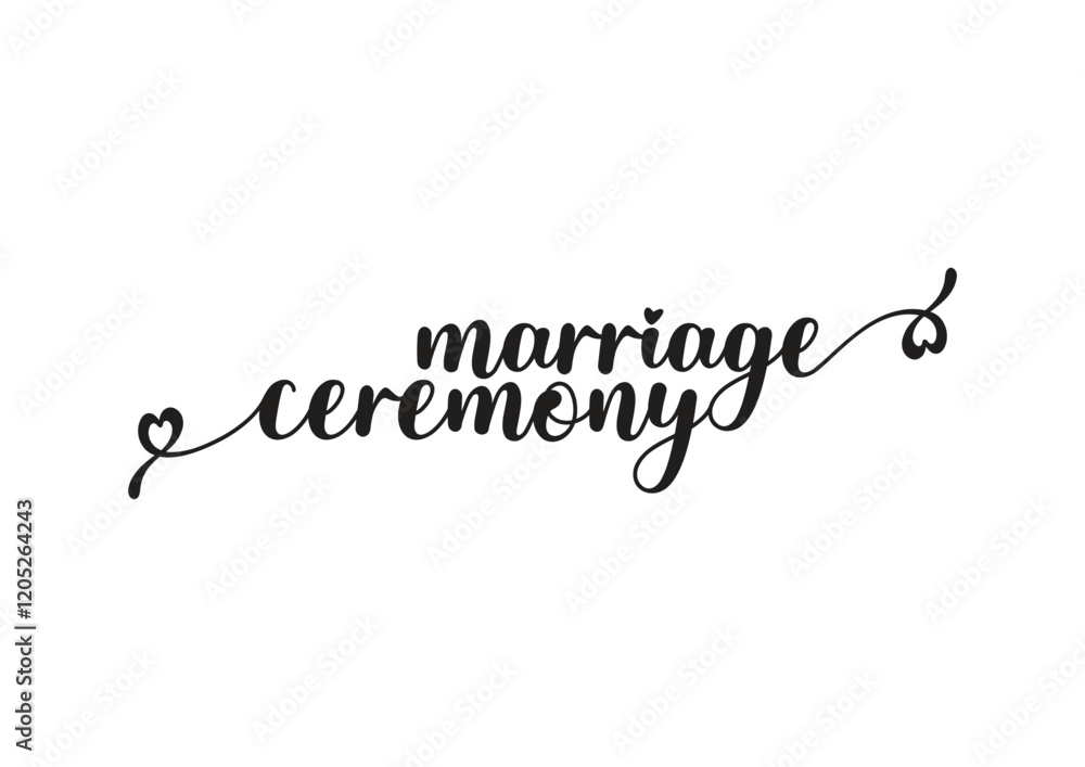 Elegant Marriage Ceremony Typography Design with Decorative Heart Elements - Perfect for Wedding Invitations and Announcements Elegant Marriage Ceremony Typography Design with Decorative Heart Elements - Perfect for Wedding Invitations and Announcements