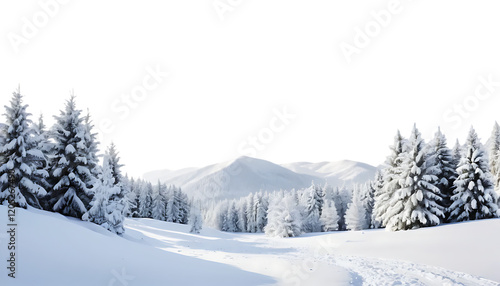 Winter snow landscape Png Image