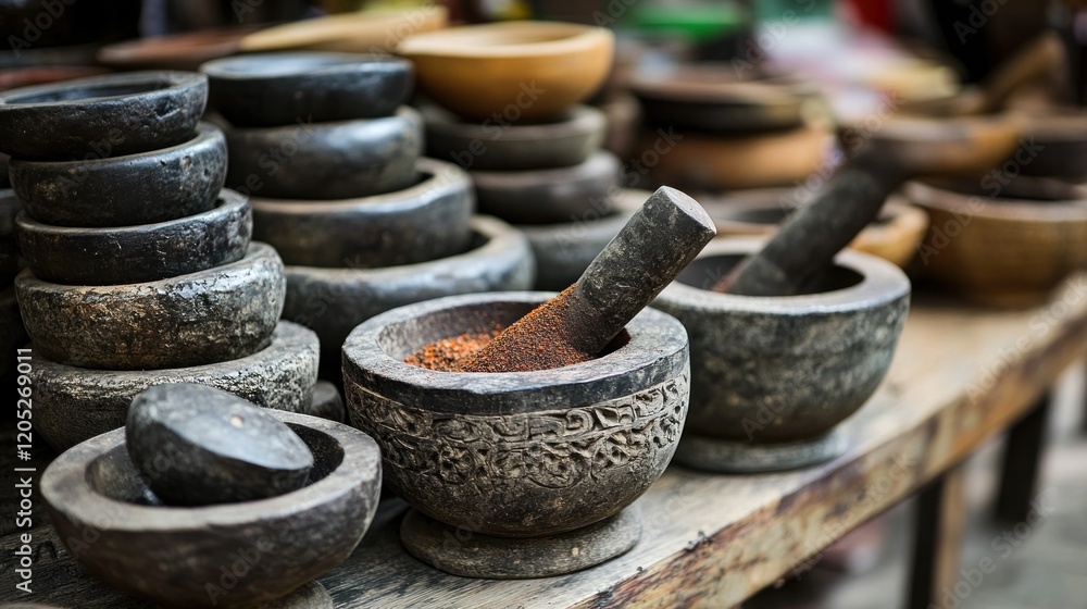 pile of mortars and pestles for sale, cobek batu alam, Cobek batu are traditional tools for grinding spices and making typical Indonesian chili sauce pile of mortars and pestles for sale, cobek batu alam, Cobek batu are traditional tools for grinding spices and making typical Indonesian chili sauce