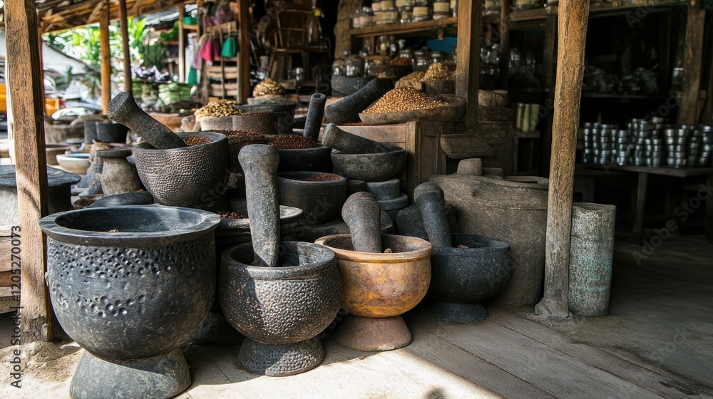 pile of mortars and pestles for sale, cobek batu alam, Cobek batu are traditional tools for grinding spices and making typical Indonesian chili sauce pile of mortars and pestles for sale, cobek batu alam, Cobek batu are traditional tools for grinding spices and making typical Indonesian chili sauce