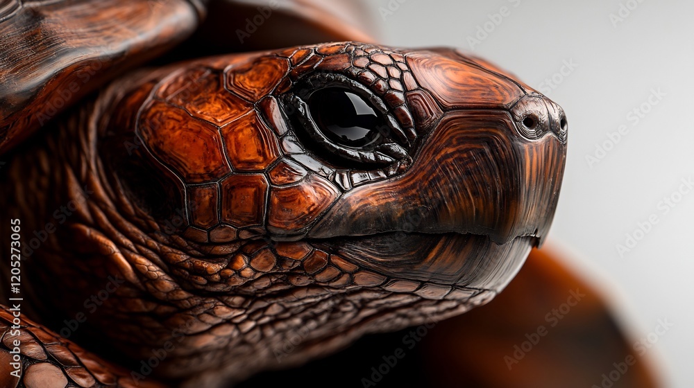Close-up Portrait of a Galapagos Tortoise: A Detailed View of its Shell and Eye Close-up Portrait of a Galapagos Tortoise: A Detailed View of its Shell and Eye