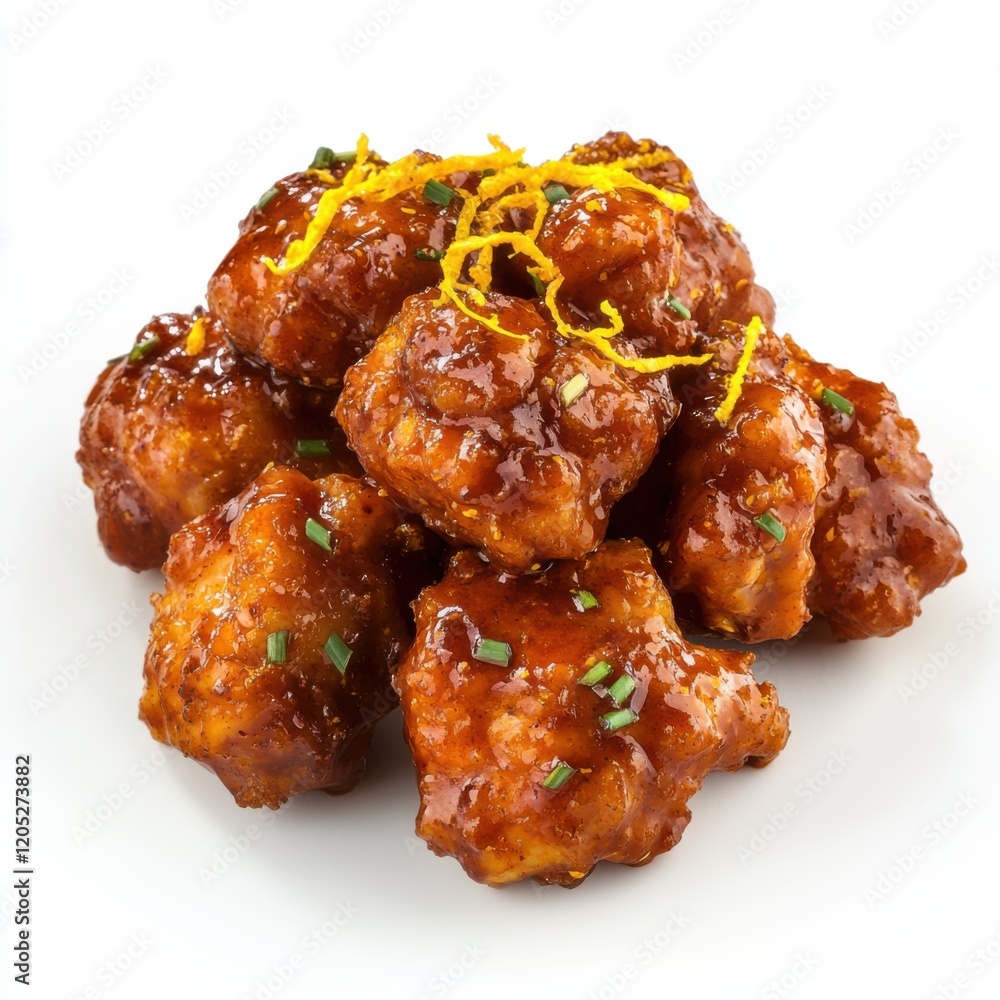 Crispy chicken chunks coated Crispy chicken chunks coated