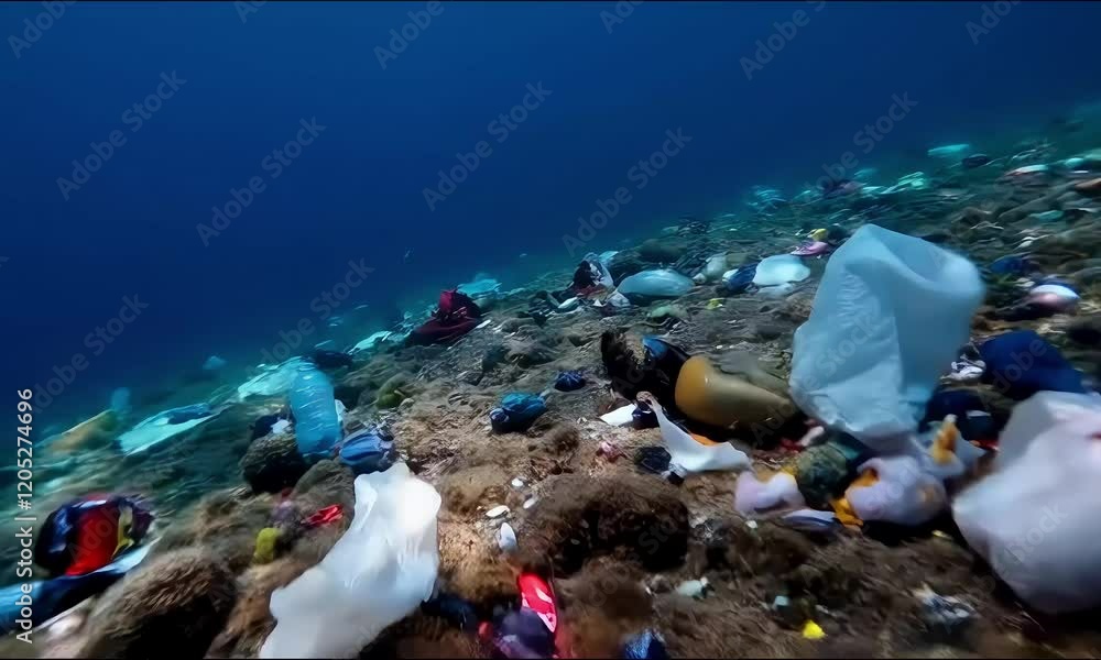 Ocean Plastic Pollution Underwater Footage Shocking Reality
