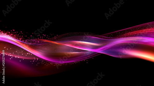Romantic Abstract Pink Glow with Bokeh and Dreamy Light in the Dark Valentine's day background