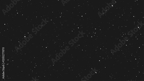 Winter background. falling snow isolated on pure black background.