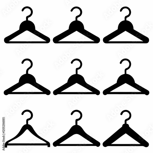 Collection of Different Types of Clothes Hangers