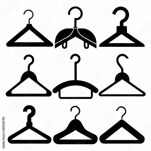 Collection of Different Types of Clothes Hangers